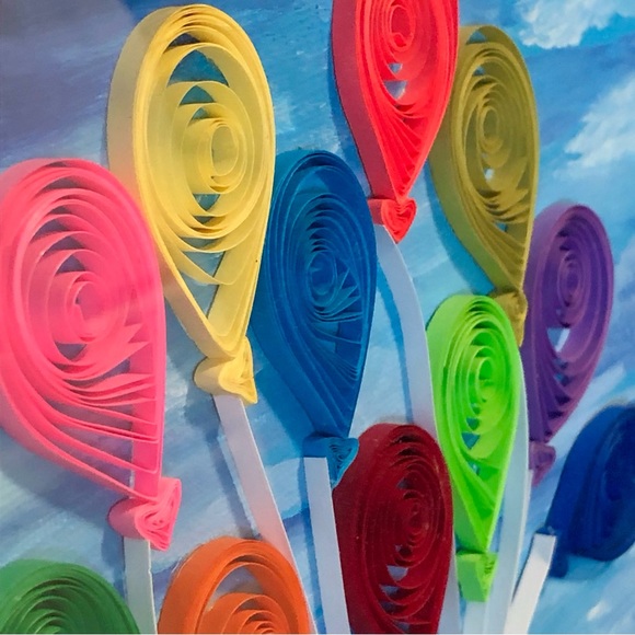 Hand quilled “UP” House paper art framed 9 x 11 Disney - Picture 6 of 15